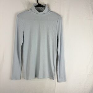 Madewell Ribbed Turtleneck Neck Top Size S Long Sleeve Minimalist